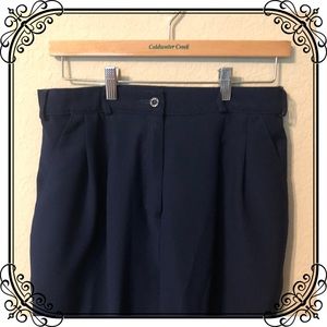 Petite navy dress trousers/slacks/pants